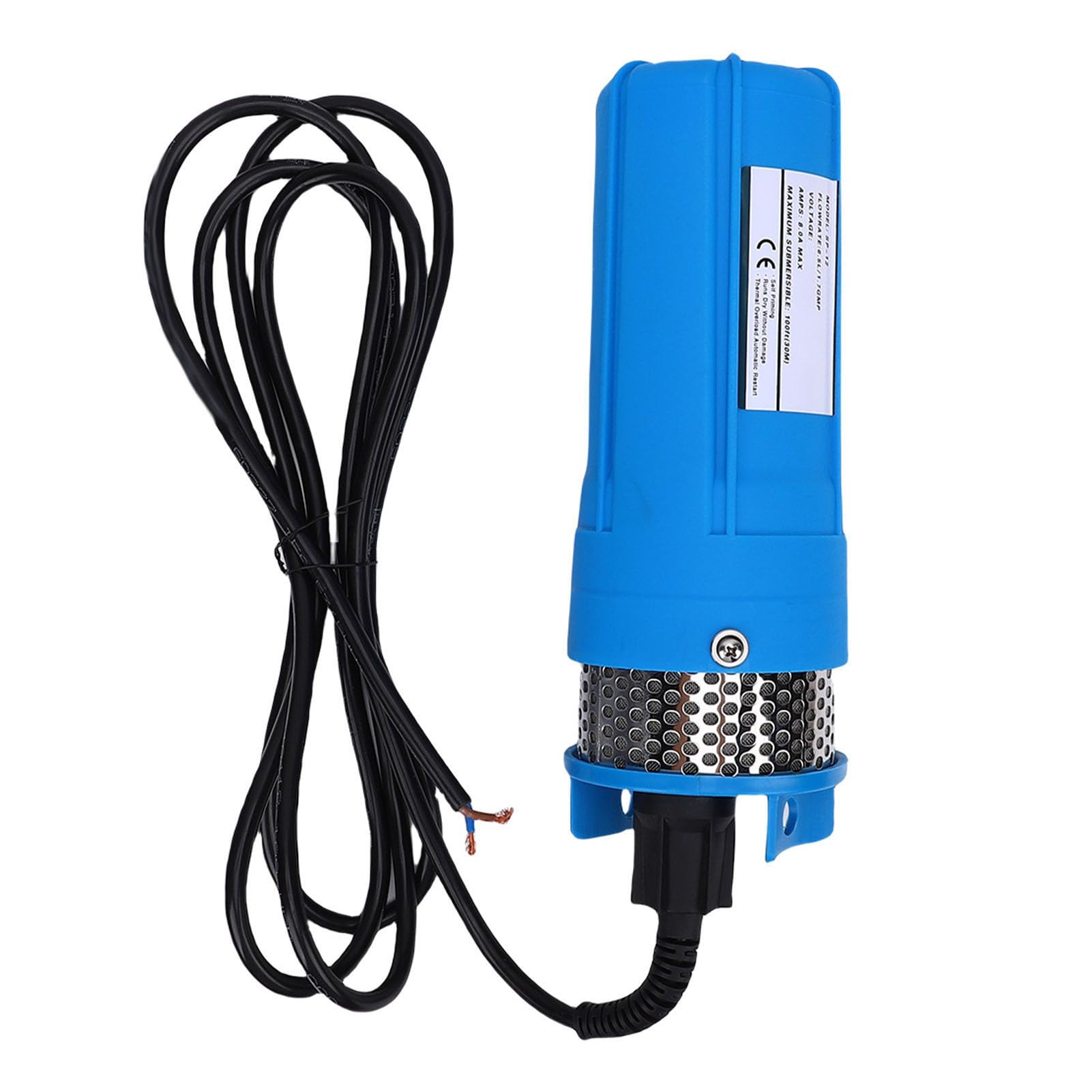 Generic Bomba de Pozo Profundo Sumergible Solar, Pozos Eficientes de Alta Velocidad de 4" para Riego de Jardines, Acero Inoxidable (DC12V)