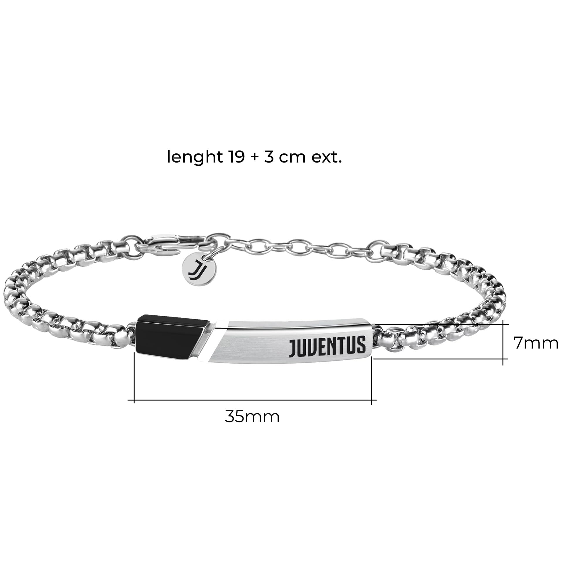 Clondo Bracciale Uomo Donna Juventus in Acciaio – Collezione Ufficiale Calcio – Accessorio Elegante e Sportivo con Logo – Idea Regalo per Tifosi – Vari Modelli Disponibili