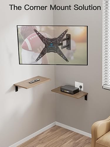 Miniatura 6 de PERLESMITH Soporte de pared para TV de movimiento completo para televisores de 26 a 60 pulgadas, soporte de TV con brazos articulados, extensión de