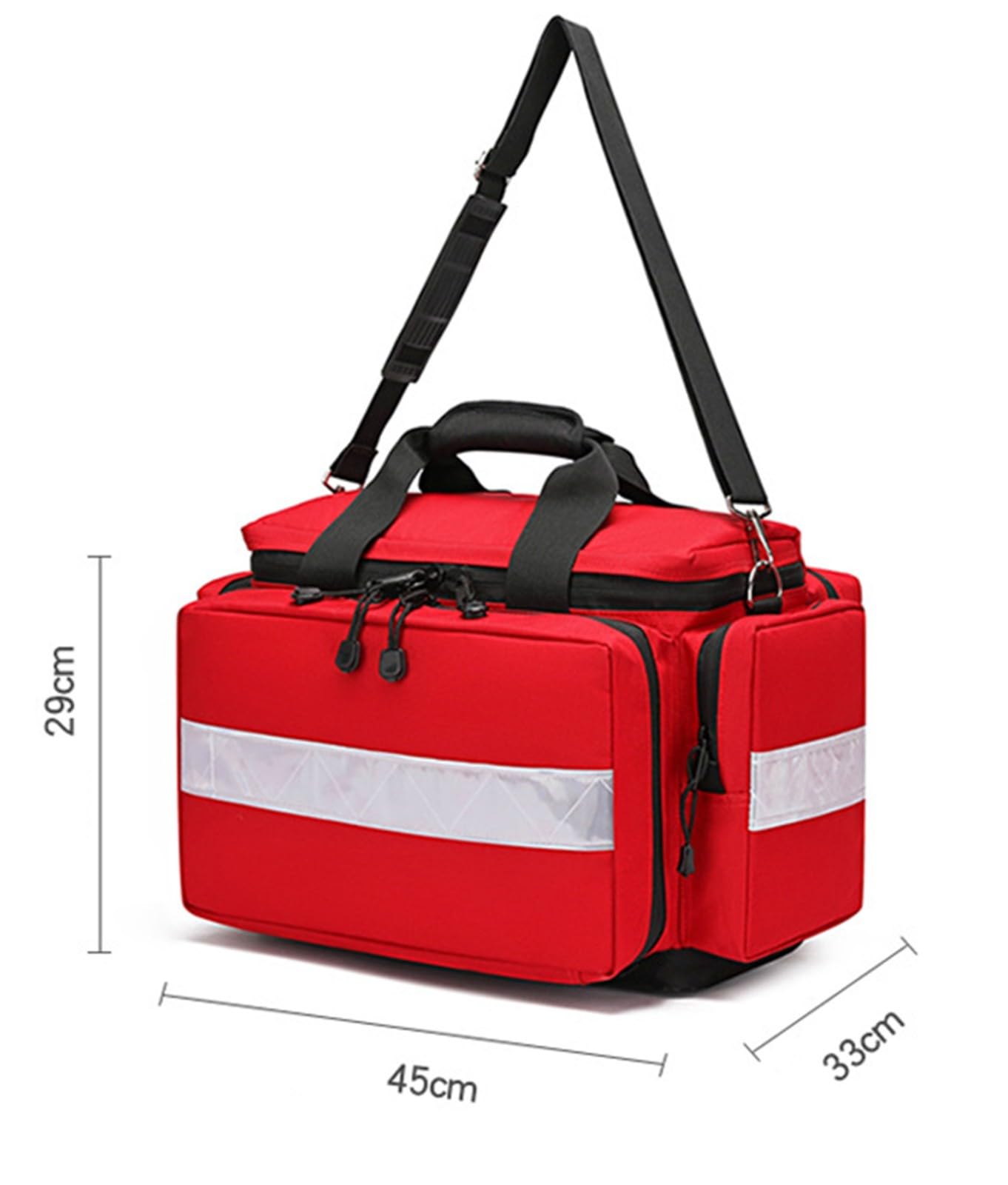 Medizinische Tasche Leer, Notfallrucksack,Rettungsrucksack,Fluchtrucksack,Krankenschwester,Erste-Hilfe-Tasche Für Ärzte,EMS-Profis,Erste-Hilfe-Sets Für Haushalt Arbeitsplatz,Mehrere Fächer A