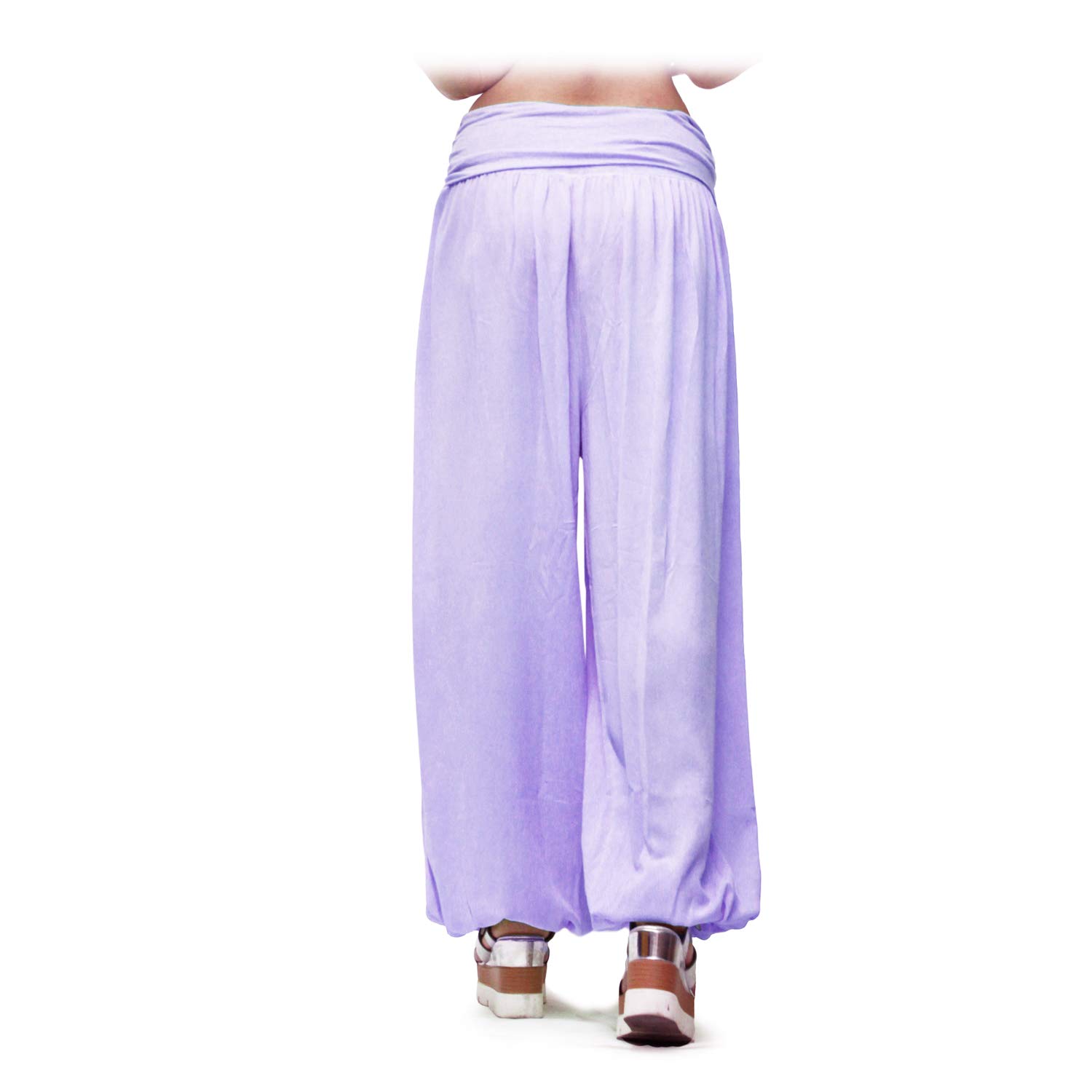 GLAMEXX24 Pantaloni Donna Harem Comodi Sciolto Leggeri Pantaloni Estivi Donna Leggeri Pantaloni con Tasche Freschi per Casa Tempo Libero e Sport Yoga Jogging Danza Pilates, M-L, XL-3XL