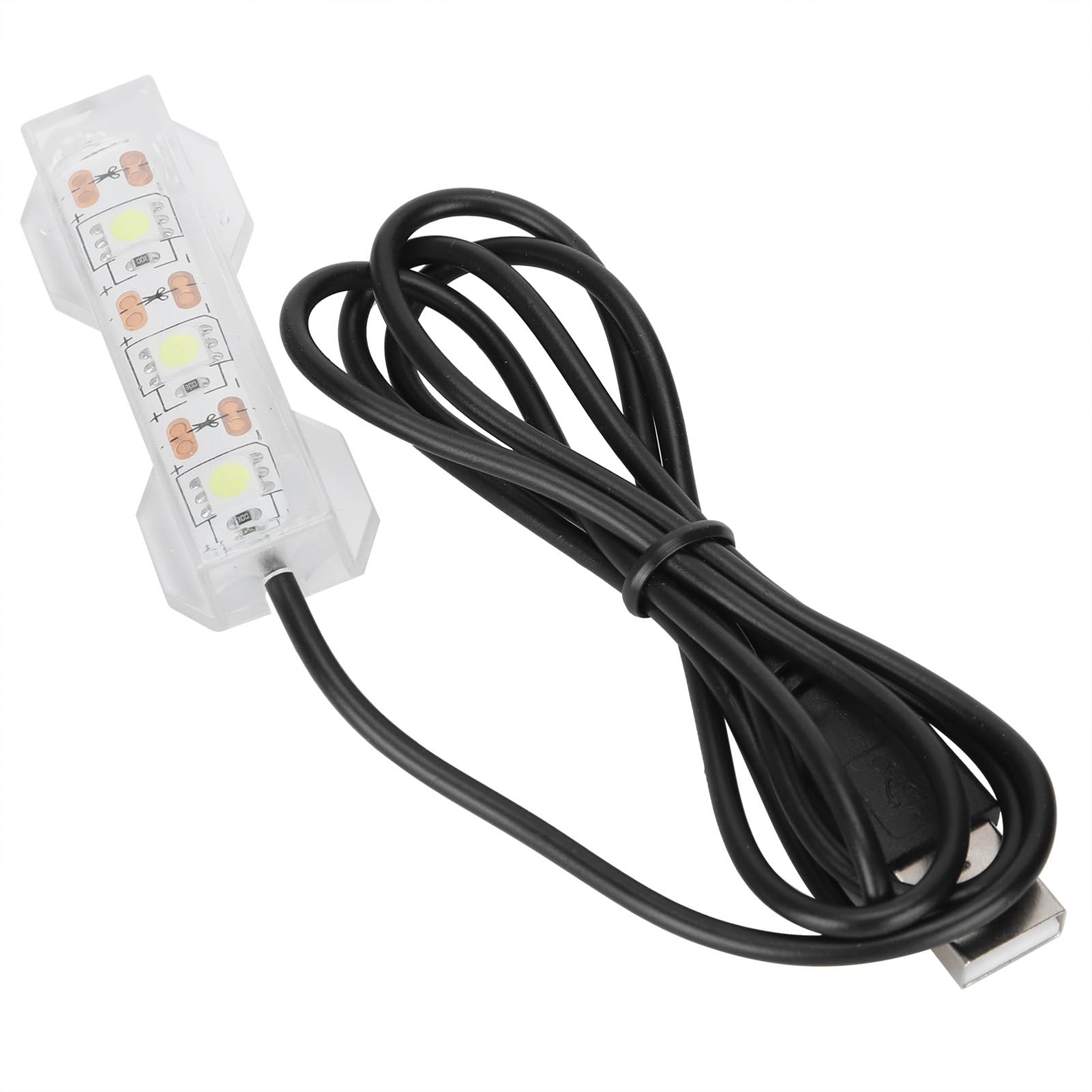Naroote LED Aquarium Light, Plastic Waterproof Aquarium USB Light, USB Charging Portable for Fish Tank Aquarium Freshwater Office Desk - Image 4