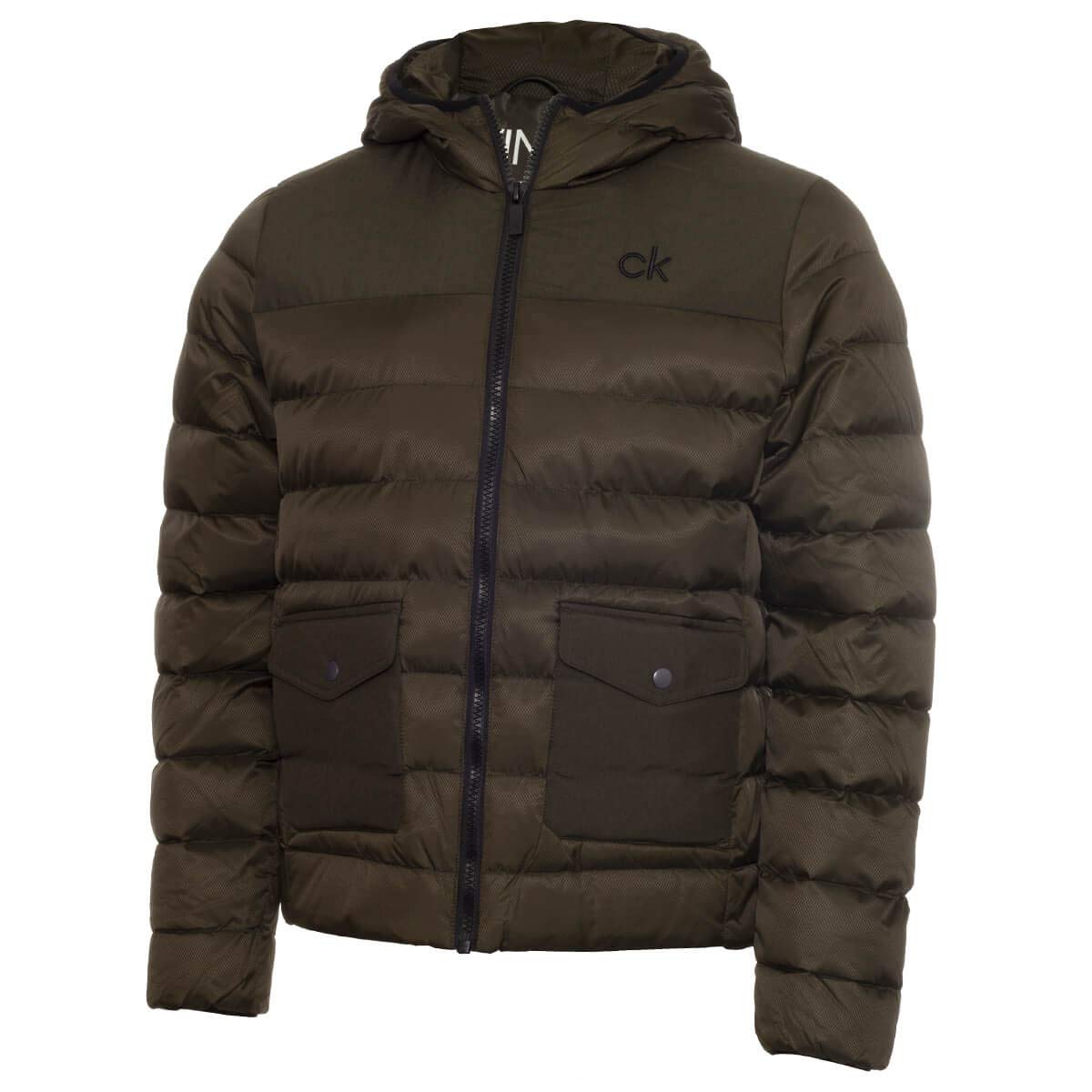 Calvin Klein Men's Khaki/Black Padded Pocket Jacket - Xl