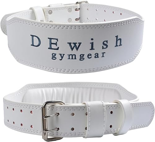 Cinturón de cuero para levantamiento de pesas, 10 agujeros ajustables, 4 pulgadas de ancho, cinturón de alimentación de doble punta para gimnasio,