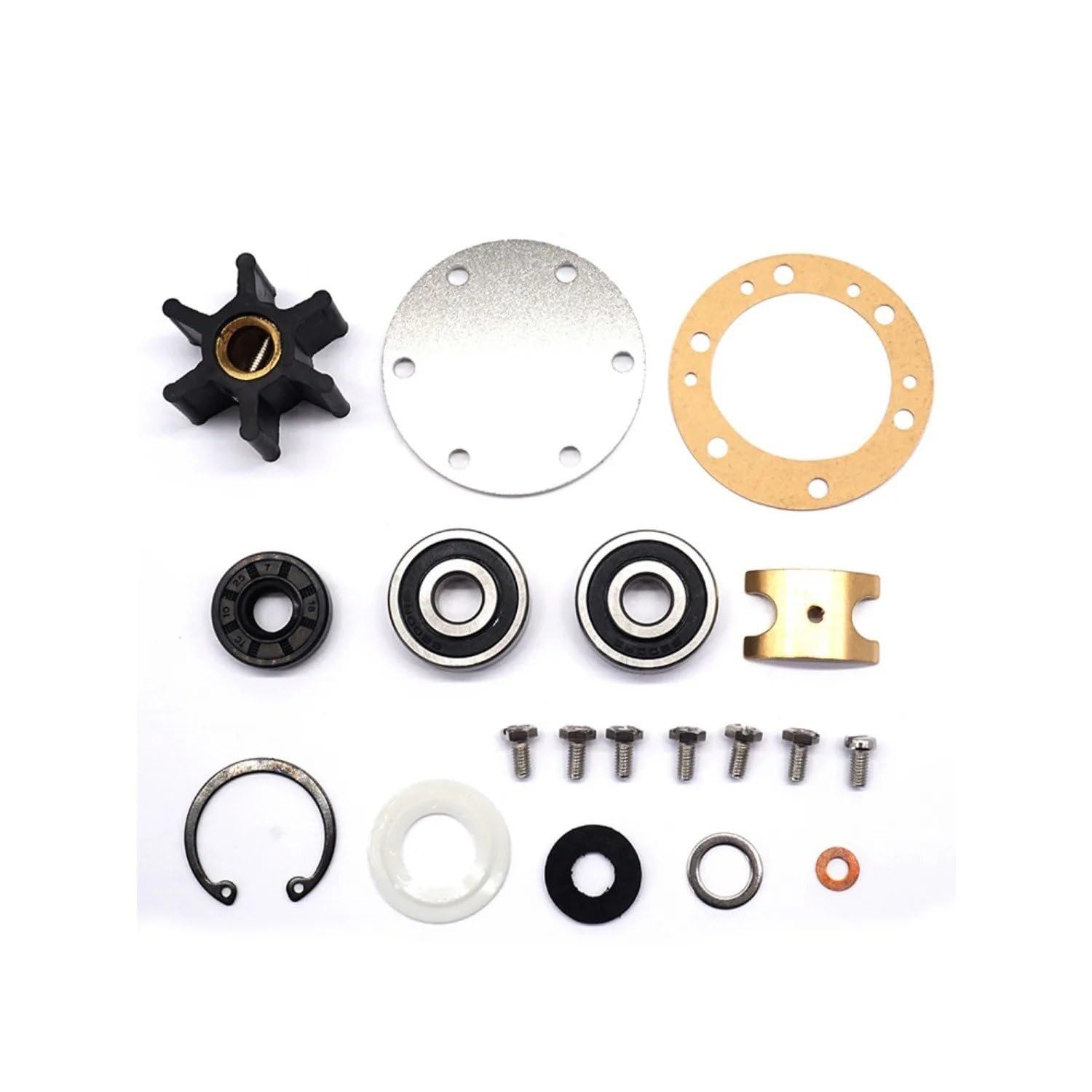 Bomba Agua Kit Reconstrucción Principal Para Cubierta 2 1/4 "para Bombas Agua Mar Para Yanmar Para Marine 2GM 3GM 3GMD 128270-42000 124070-42000 42001 42002 BombaAqua Refrigerante
