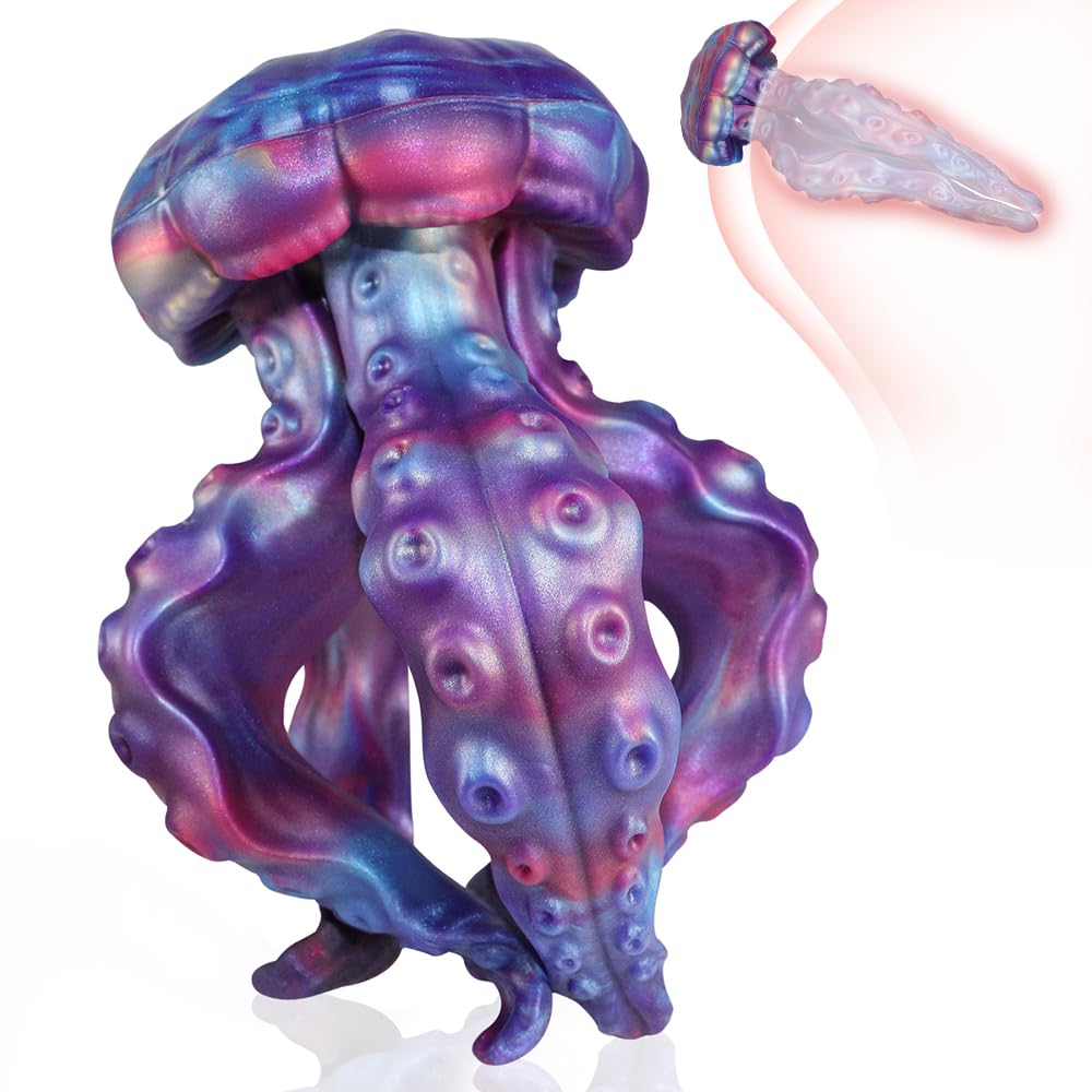 Realistischer Monster Dildo Anal Silikon Tentakel Dildo Analplug für Frauen Männer Prostata Stimulation G-Punkt Massage Fantasy Anal Butt Plug Masturbation Erotisches Sexspielzeug für Paar (L)
