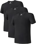 DAVID ARCHY Men's Undershirt Bamboo Rayon Moisture-Wicking T-Shirts Tees for Men, Multi-Pack