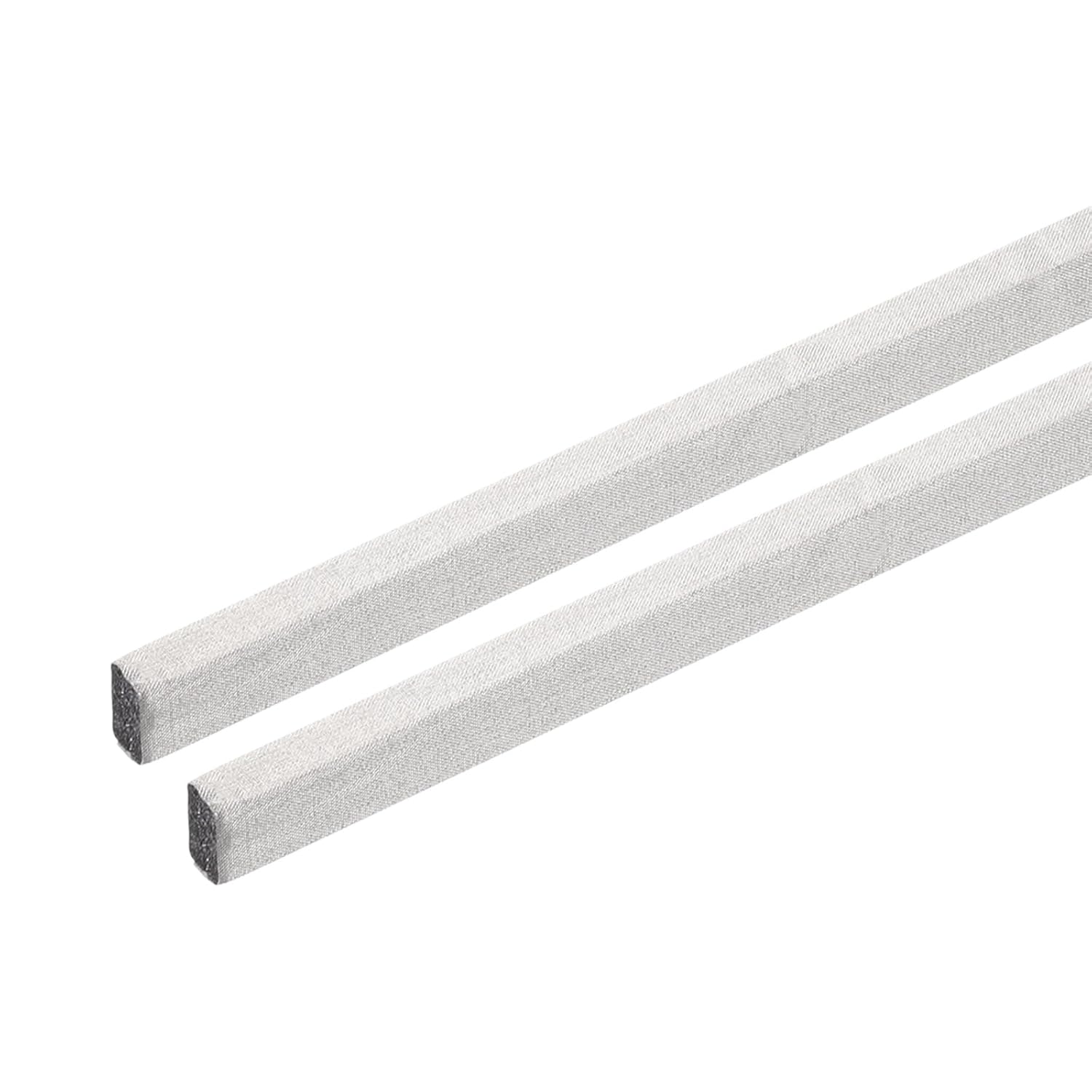 MECCANIXITY 2pcs RF Faraday Foam Gasket/Conductive Foam Strip, 39.4"x0.24"x0.39" (1mx6mmx10mm) for Seal RF Enclosures/RF Shield Box, Covered in High-Shielding Fabric with Adhesive Backing