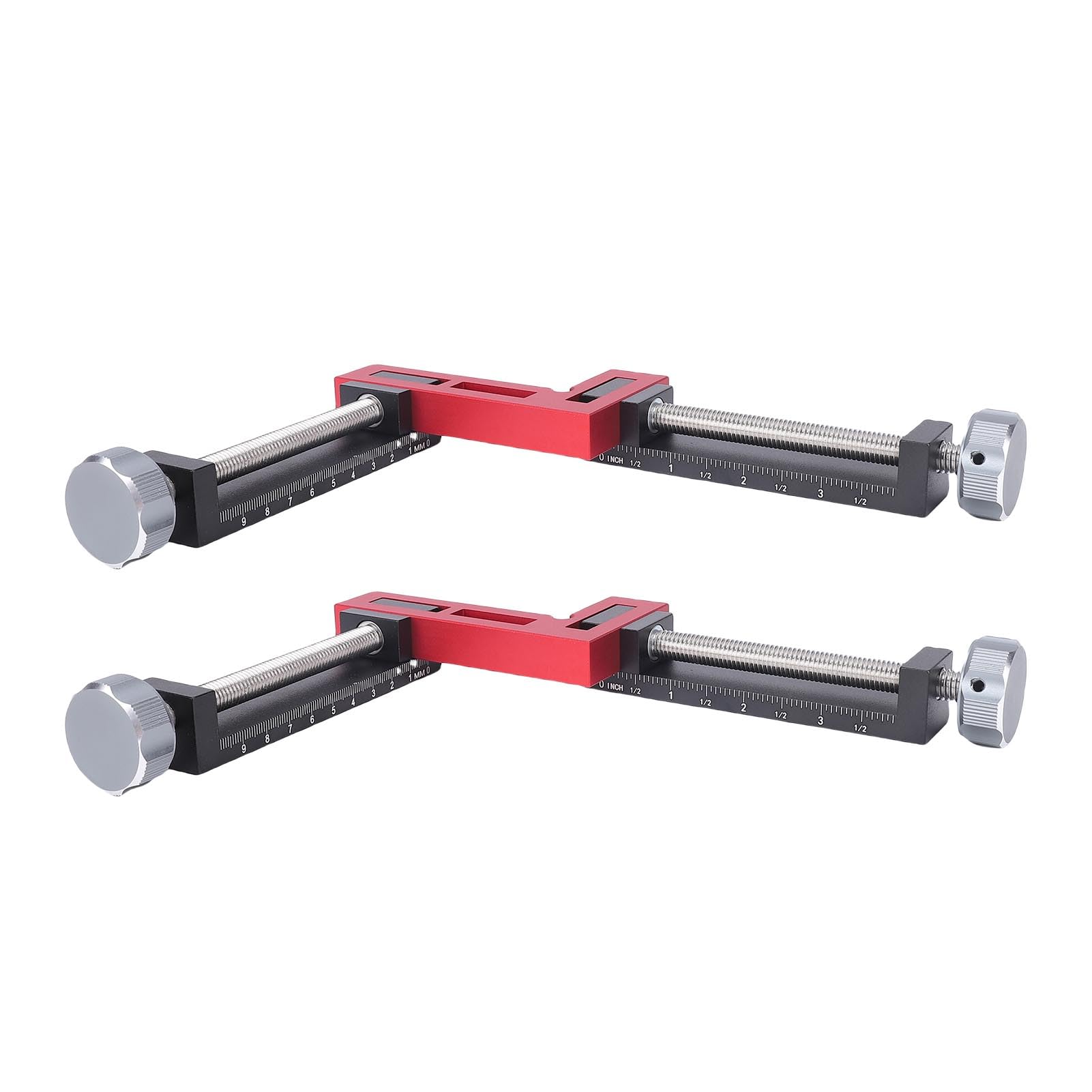 Juego de abrazaderas para carpintería, abrazaderas en forma de 4 G y 2 abrazaderas en ángulo recto, Kit de accesorios de esquina de aleación de aluminio