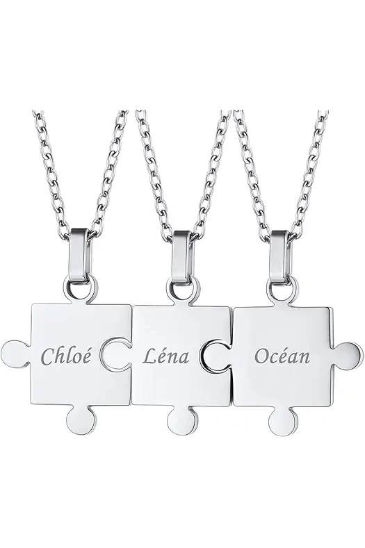 Custom4U Personalized Friendship Necklace - Custom BFF Necklace...