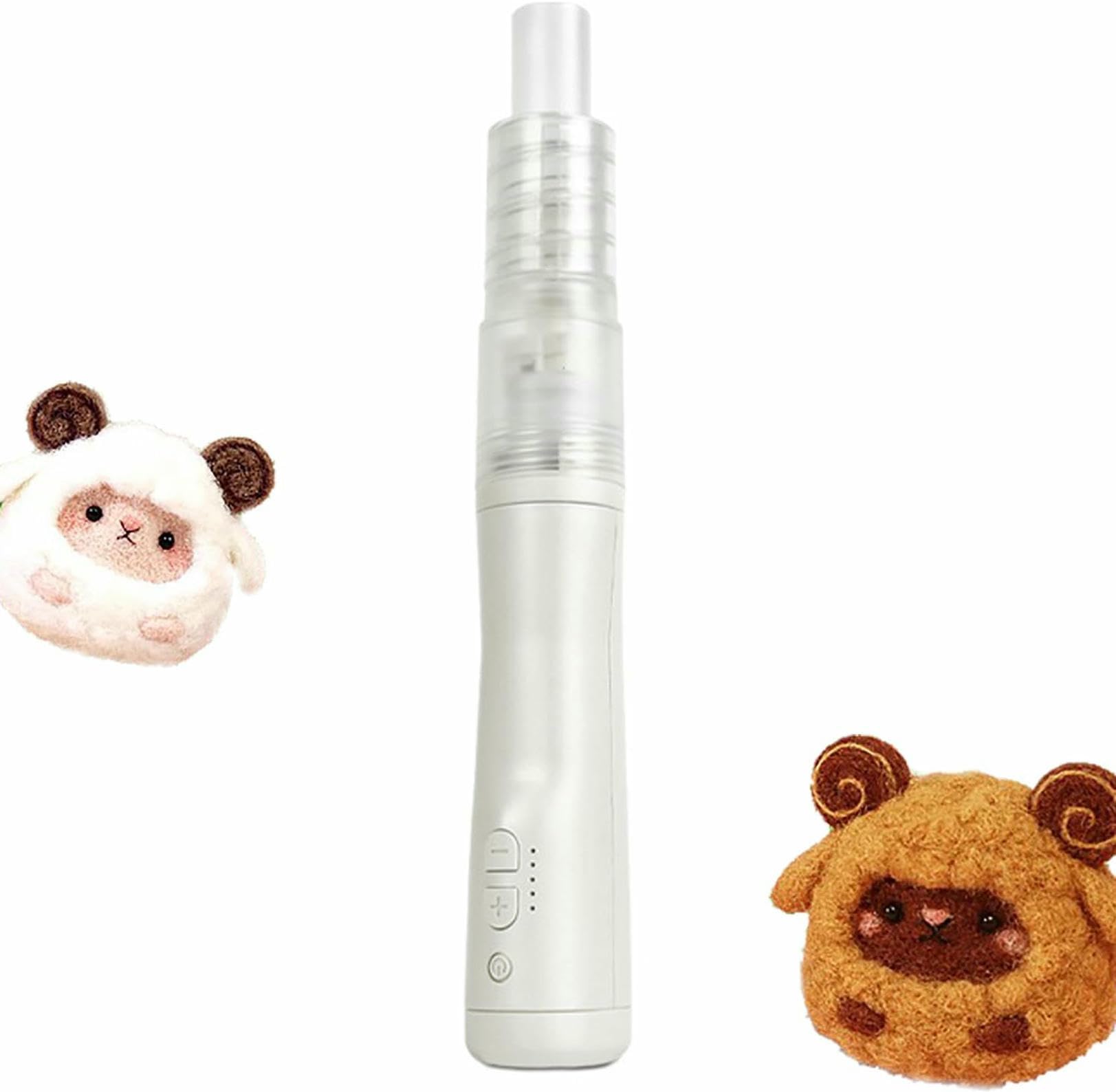 Herramienta eléctrica para fieltrar lana con juego de agujas retráctiles para manualidades
