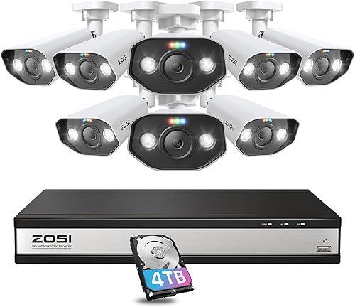 Miniatura 11 de ZOSI 4PACK 1920TVL 1080P HD TVI Cámaras de seguridad 120 pies de visión nocturna CCTV Cámaras de seguridad para el hogar Día/Noche Cámara
