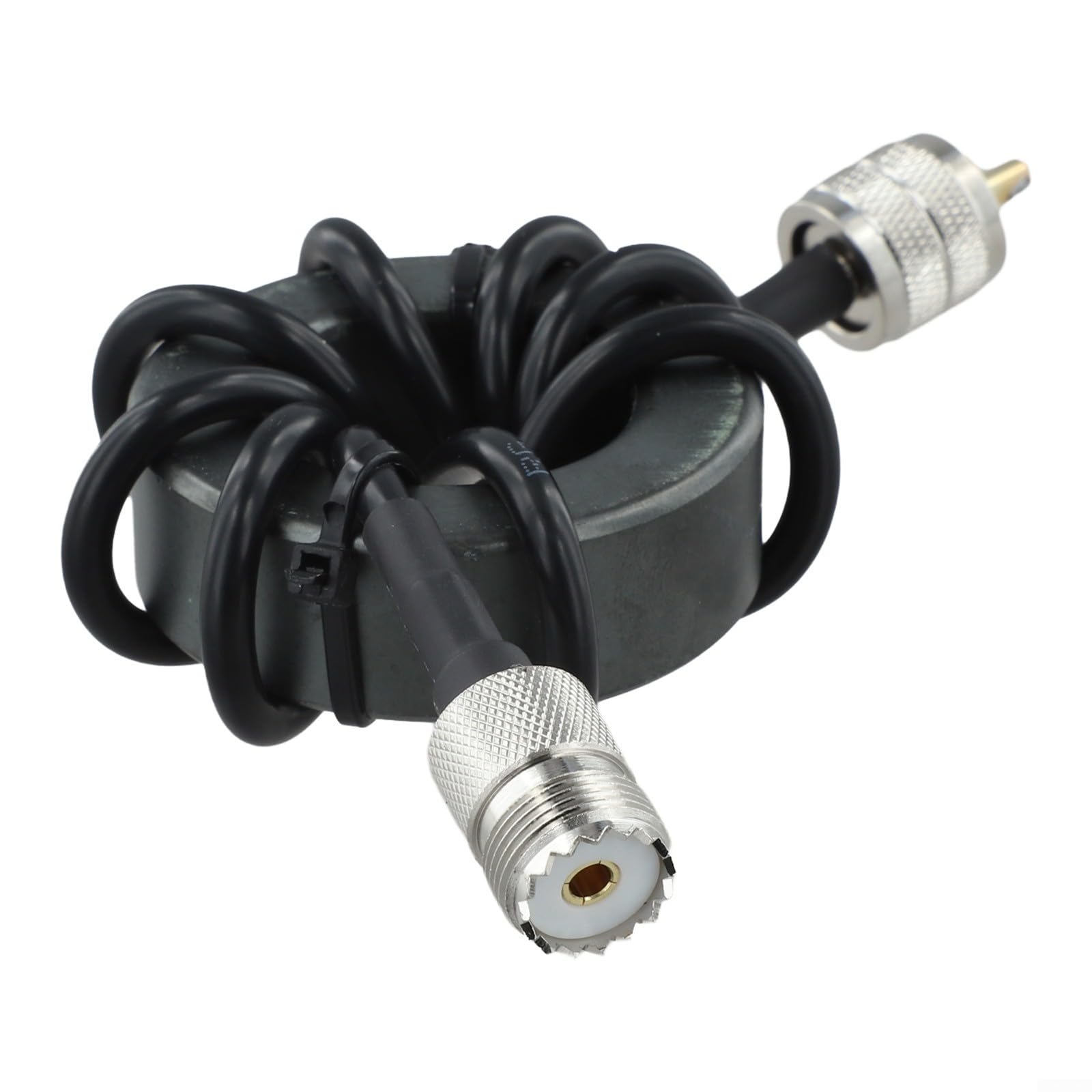 1,8-30 MHz - Anneau magnétique pour radio HF à ondes courtes - Anti-interférence 1:1 - Type de courant Balun EM-25 EM-43 - 200 W - Puissance : 1000 W - Noir (EM-43)