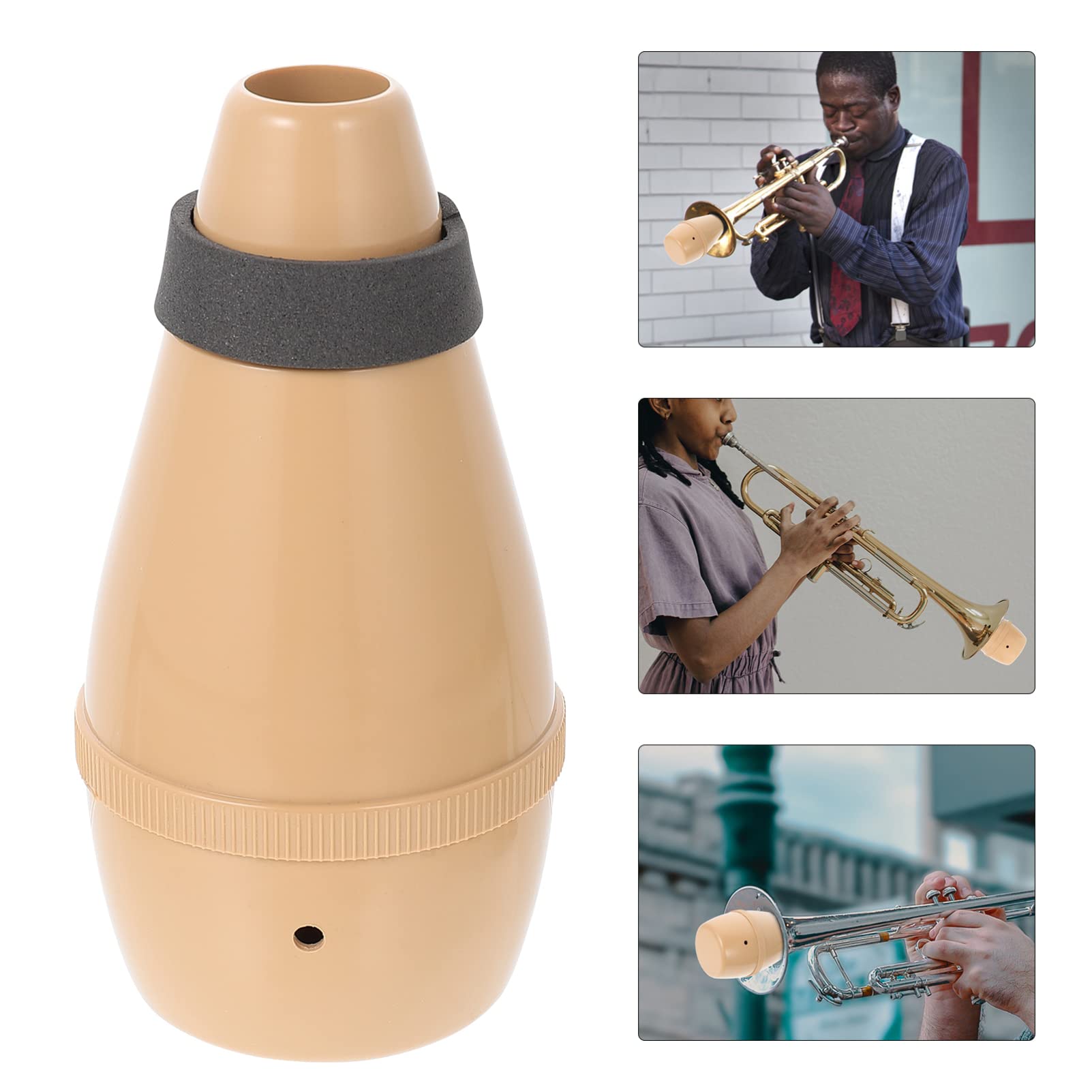 LIFKOME 1Pc Lightweight Trumpet Mute Portable for Instruments Compact Design for Practicing Without Disturbing Others Craftsmanship for Trumpet