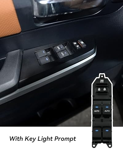 Miniatura 4 de EMIHO Interruptor de ventana principal botón de control de encendido delantero izquierdo lado del conductor ajuste para Toyota Tundra 2007-2013