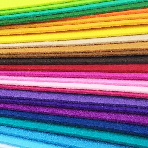 Flic-Flac WJCR-FB-BZ316-3030 3Mm 30Cmx30Cm Super Thick Felt Nonwoven Fabric Diy Craft Work Patchwork Sewing Mixed Color thumb #2