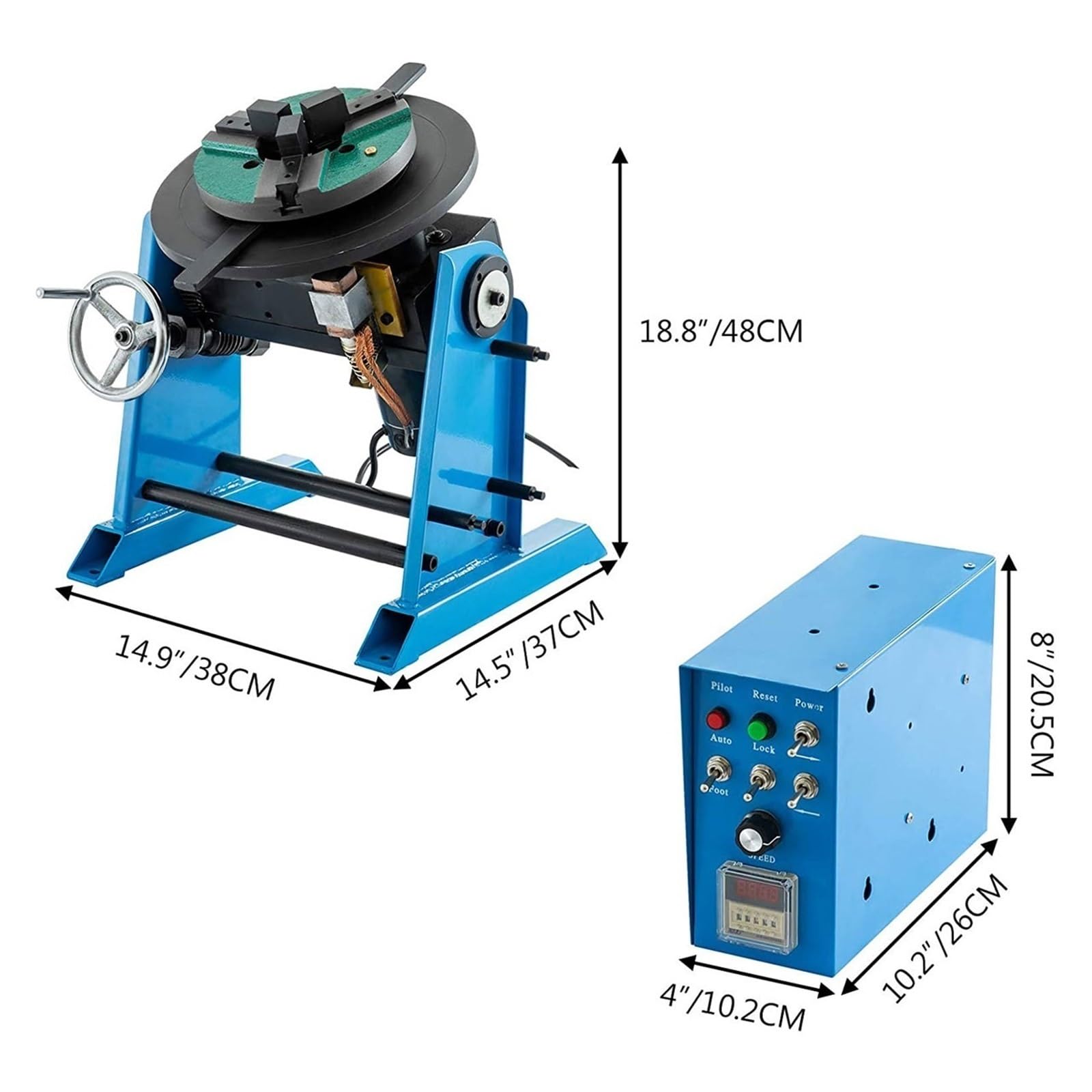 Posicionador De Soldadura 30KG, Placa Giratoria Posicionamiento, 0-90, Soldador, Equipo Máquina, 15RPM, 310mm Diámetro RotacióN Suave