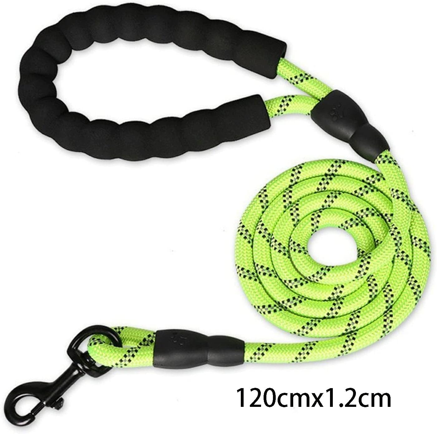 Dog Basic Collars Strong Dog Leash, Leash with Comfortable Padded Handle and Highly Reflective Large and Medium Dog pet Accessories(B)