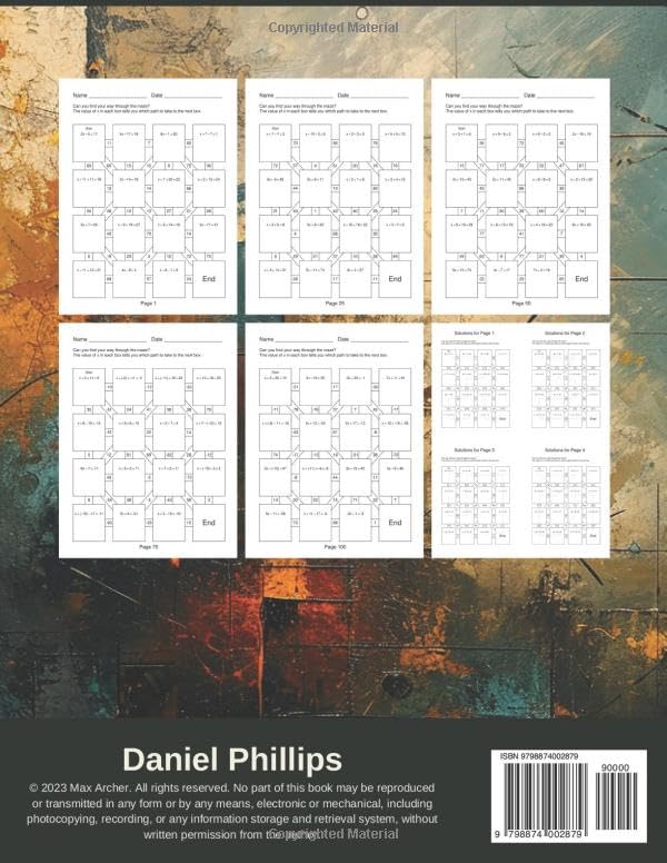 Maze of Algebra: Two-Step Equation Challenges: A Fun and Interactive Way to Solve Algebra Problems - Image 2