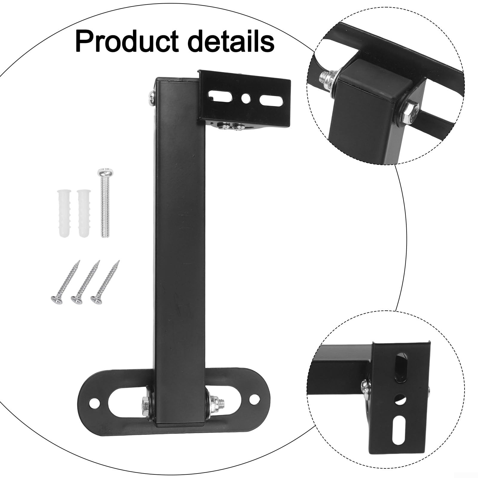 Narożny uchwyt montażowy metalowy 40 cm do kamery monitoringu (40 cm)