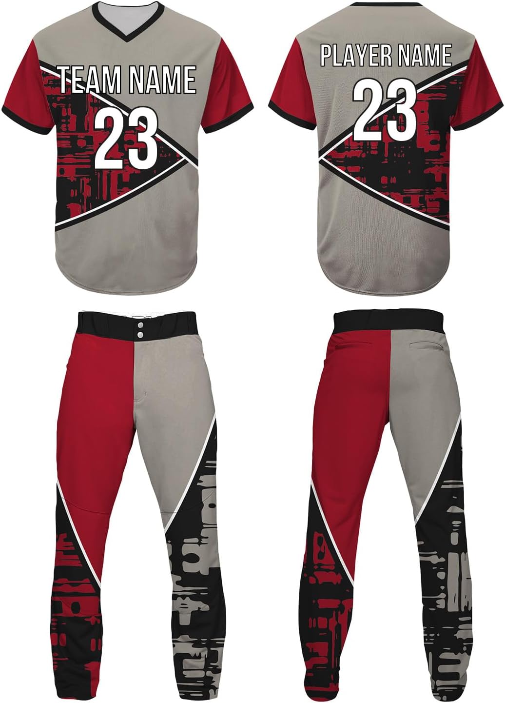 Custom Abstract Softball Uniform, Personalized Short Sleeve & Sleeveless Uniforms with Name and Number