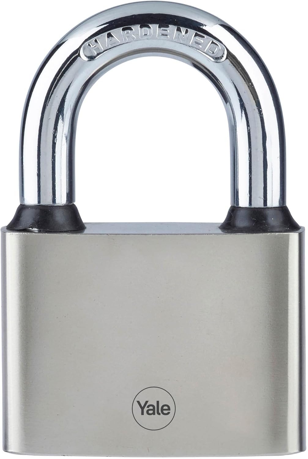 Yale - Y112/70/137/1 Iron Disc Padlock 70mm - Nickel Plated - Hardened Steel Shackle - Extreme Corrosion Resistance for Outdoor use