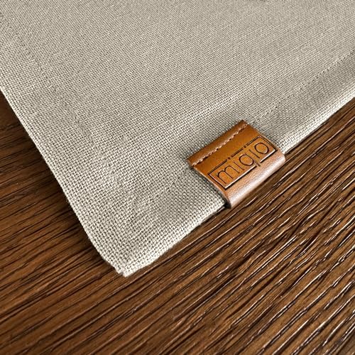 Miqio® Design Baumwoll Geschirrtücher, Handtücher, Trockentücher - 100% Bio-Baumwolle (70x45 cm) - Abtrockentücher 3er Set - GOTS, BCI und Ökotex Zertifiziert - Natur – Bild 5