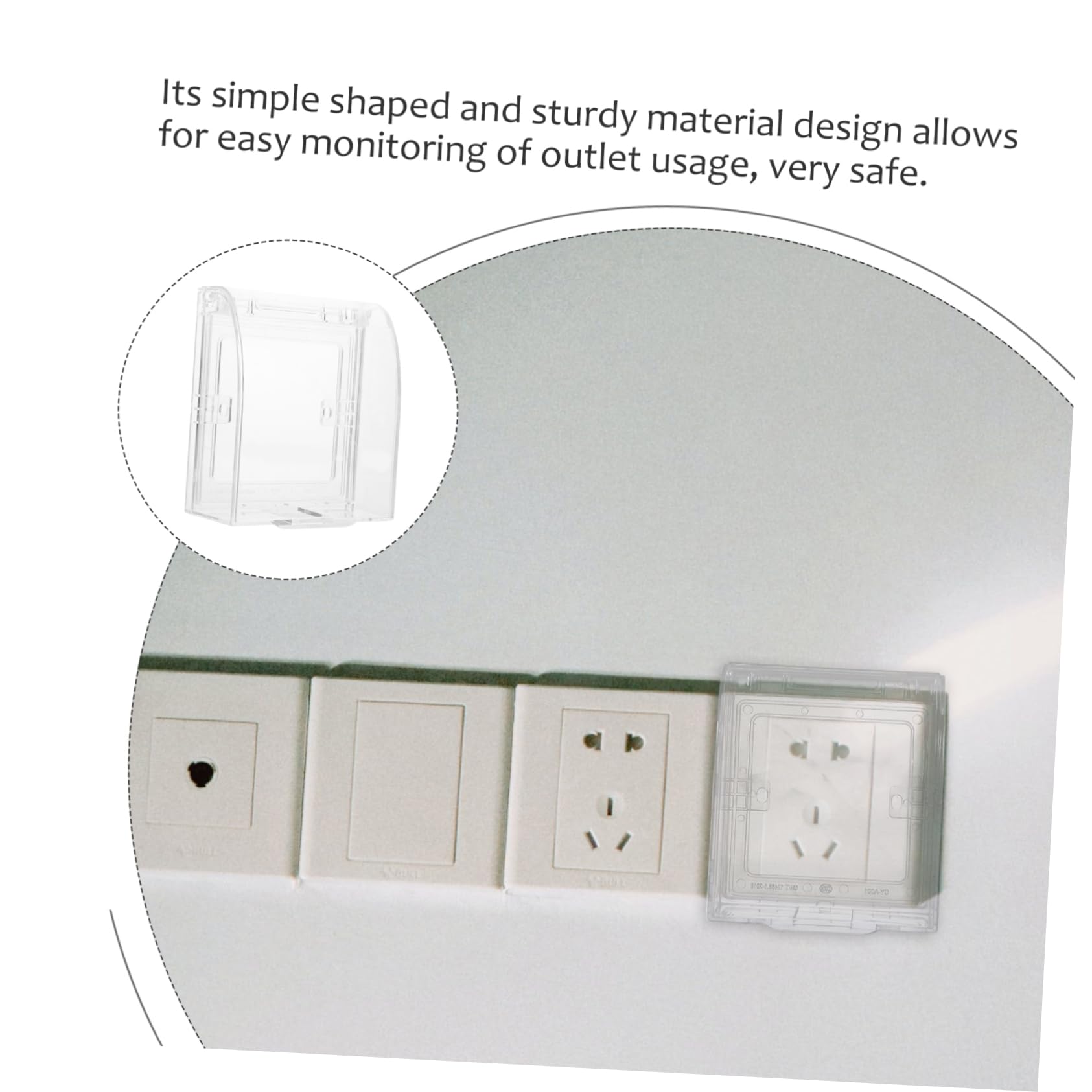Toyvian 10piezas Cubierta De Enchufe Para Bebés Protector De Interruptor Transparente Para Seguridad Infantil Pared Fáciles De Instalar y Observar Protección De Enchufes Estándar