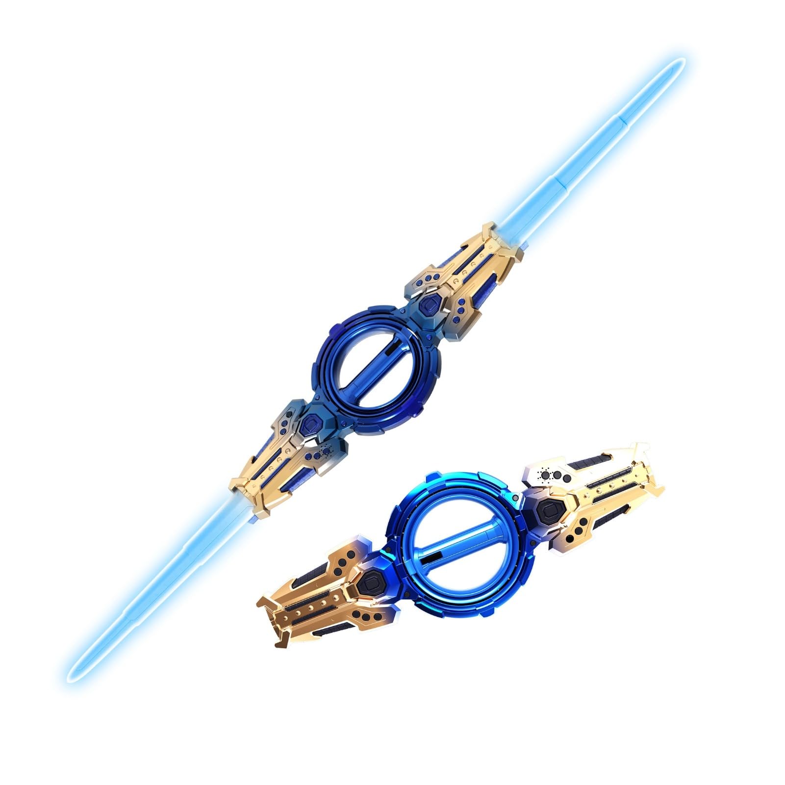 Cuifati Spada per Bambini, Spada Giocattolo Retrattile a LED, Katana, Spada Rotante Ricaricabile con luci per Bambini e Bambine