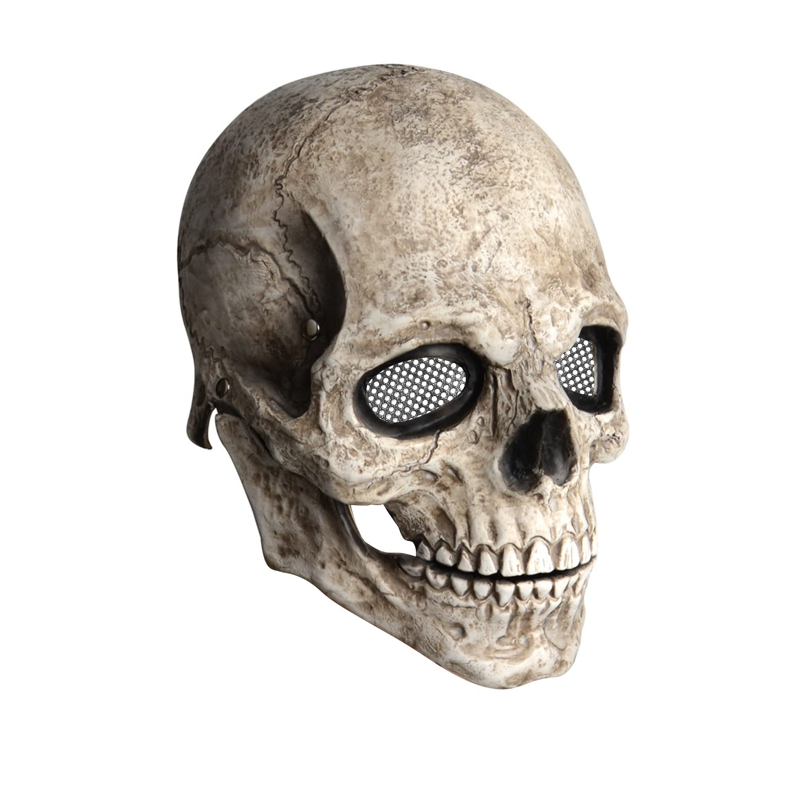 Soft Latex Full Skull With Movable Jaw For Cosplay