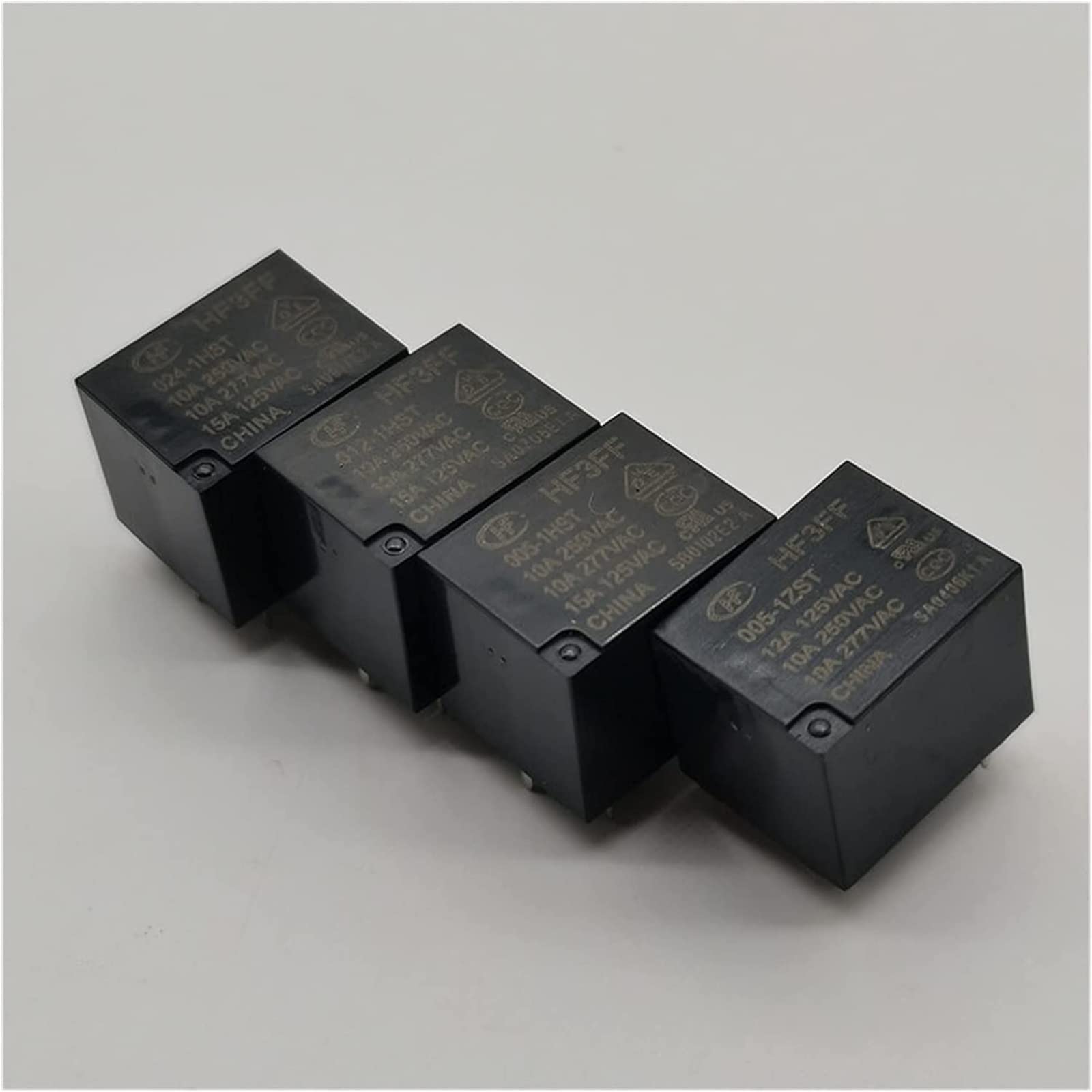 Relé 5pcs HF-3FF-5 005 009 12 012 24 024 for electrodomésticos(HF3FF-024-1HST-4pin)
