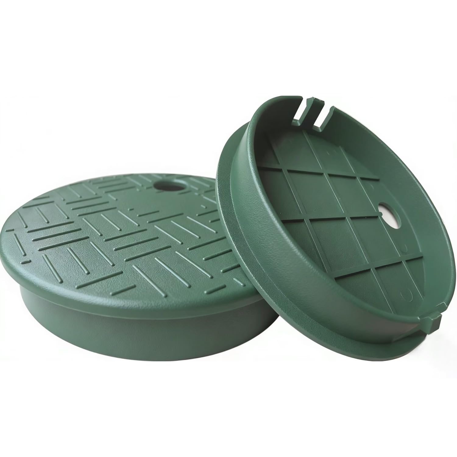 Photo 1 of 2 Pcs Valve Box Lid ID 5.5" OD 6" Replacement Irrigation Cover Ground Sprinkler Cover