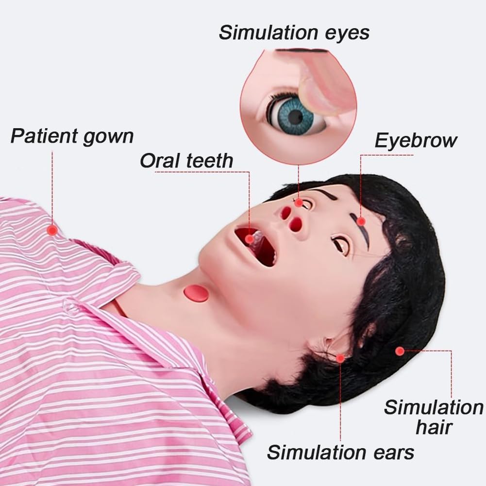 Mannequin avancé de soins aux patients avec modules d'escarres, de plaies et d'amputation pour la formation infirmière et les fournitures éducatives