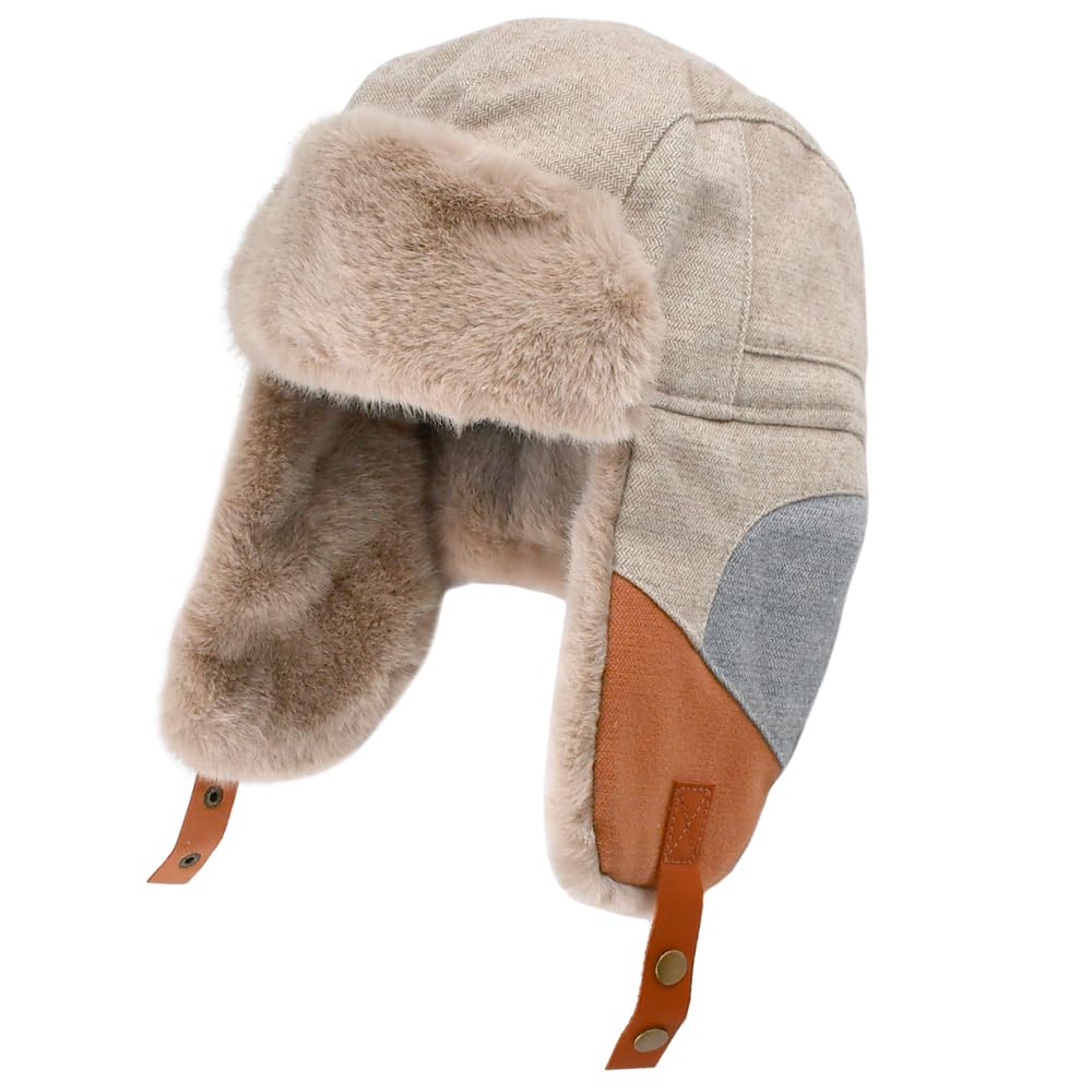 NAROSEBE Gorro de Bombardero Sombrero de Trampero Unisex Gorro de Aviador Caliente Sombrero de Aviador Gorro de Invierno Termico Gorro de Invierno Unisex con Orejas para Esquiar Escalar Pescar Cazar