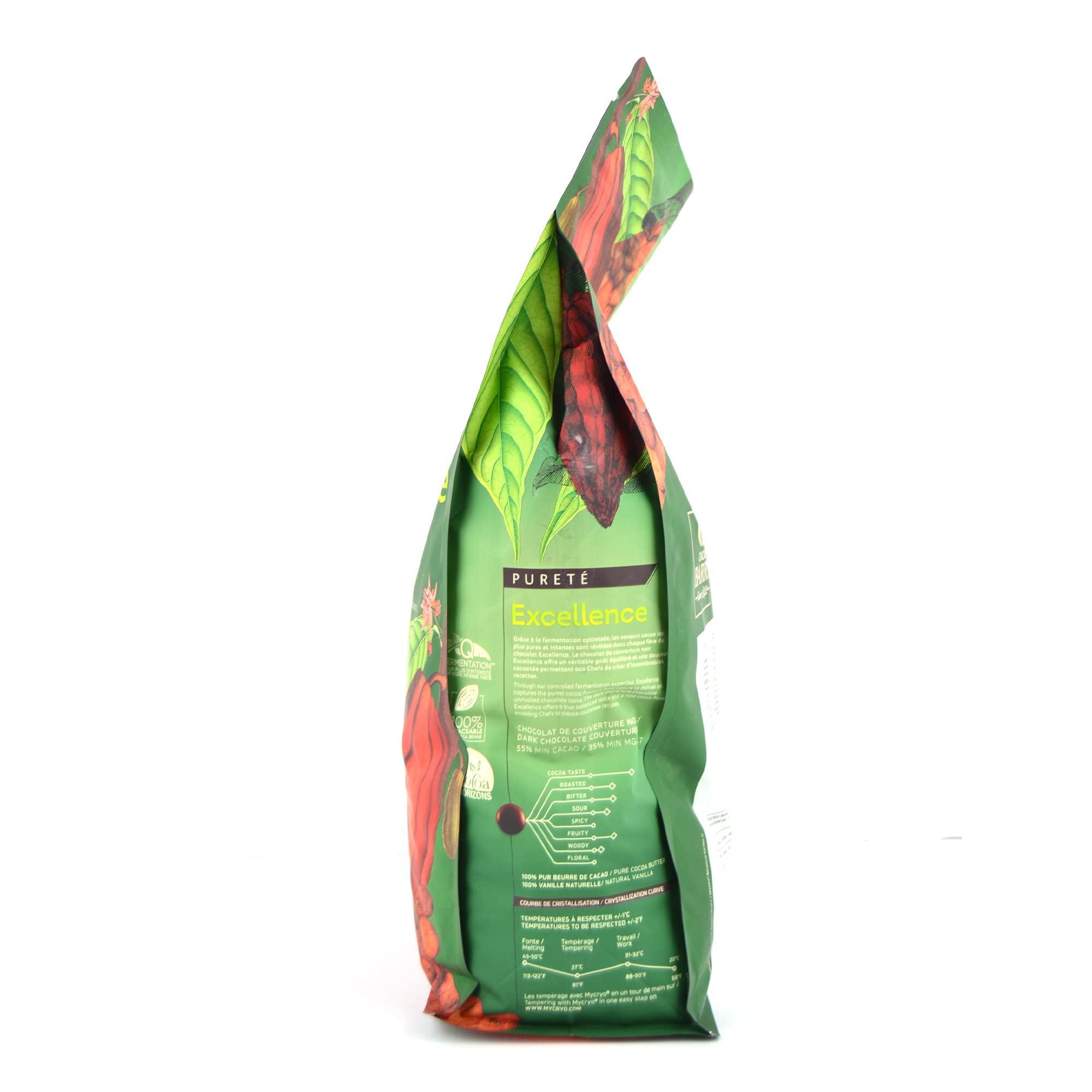 KG 5 CIOCCOLATO FONDENTE EXCELLENCE CACAO BARRY PUR NOIR PASTIGLIE KAKAO COCOA