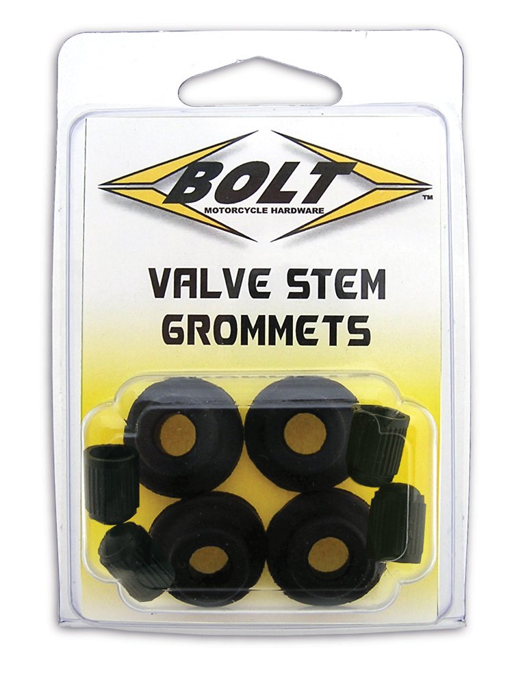 Bolt Motorcycle Hardware (2007-GRM) Valve Stem Grommet and Cap