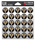 Award Decals Lacrosse Sticker Set (100 Decals) 1" The Original Award Decals Premium 20mil Thick Helmet Decals Made in The USA Since 1976