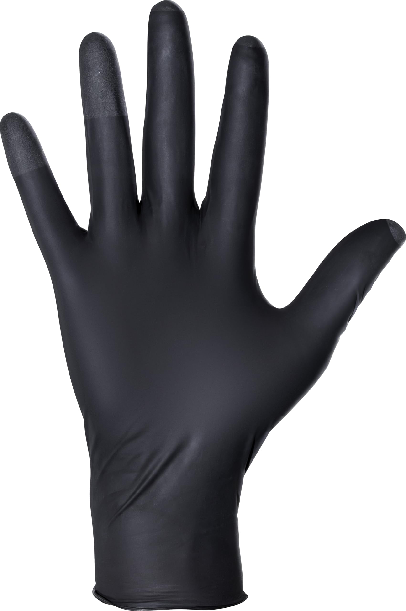 SAS Raven Patriot Nitril-Einmalhandschuhe, puderfrei, 7 mm, schwarz, 100 Stück, latexfrei, Kompressionspassform, strukturierte Griffigkeit, Lackierung, Automobilindustrie, Reinigung