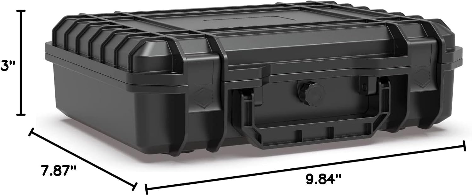Ant Mag Waterproof Hard Case with Pick & Pluck Foam - 9.2x6.5x2.7 inch Interior - Protective Travel Storage Box for Camera, Drone, Tools & Electronics - Image 6