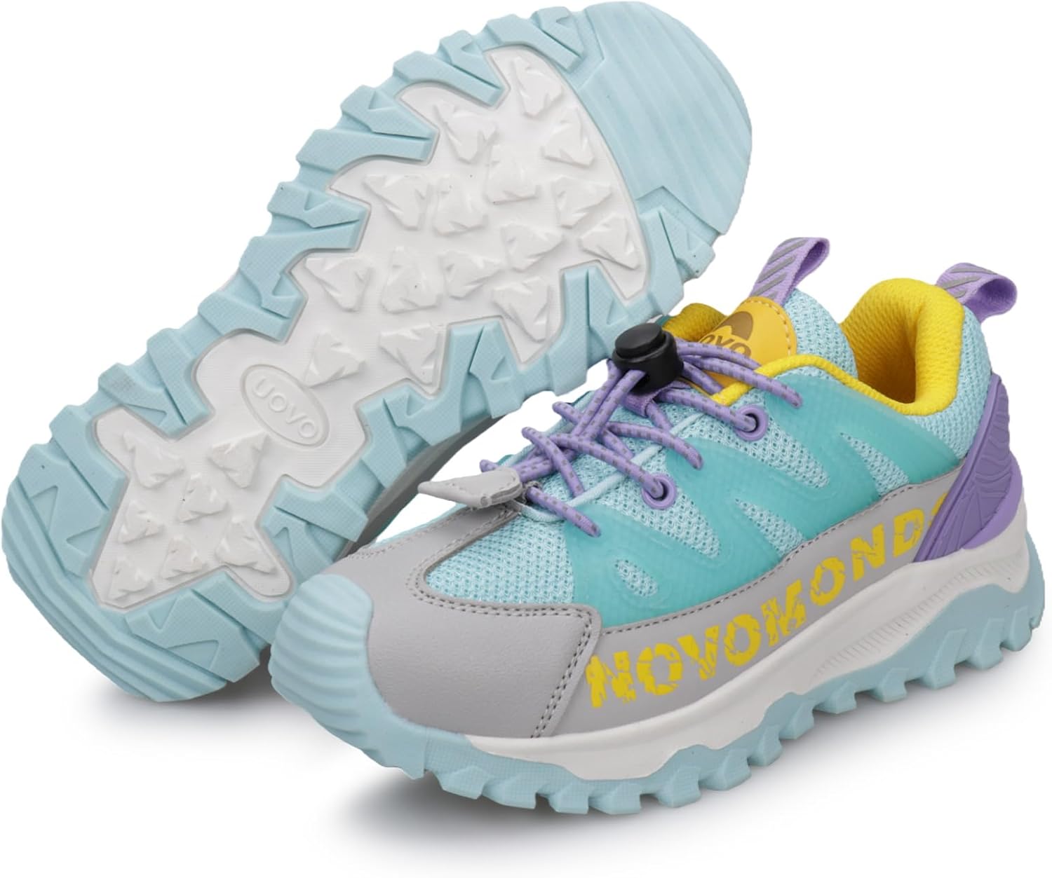 UOVO Boys Girls Running Shoes Kids Waterproof Hiking Trail Fashion Sneakers Breathable Lightweight Non-Slip Outdoor Walking Sports Shoe