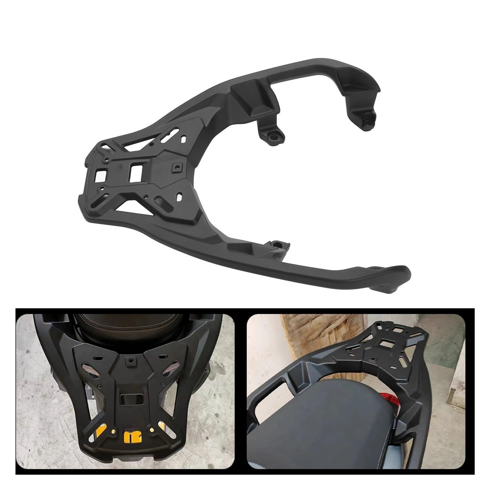 Equipaje Motocicleta Portaequipajes Trasero para Motocicleta para BMW C400GT C400X Soporte De Carga Seguridad Mejorada Aleación Aluminio