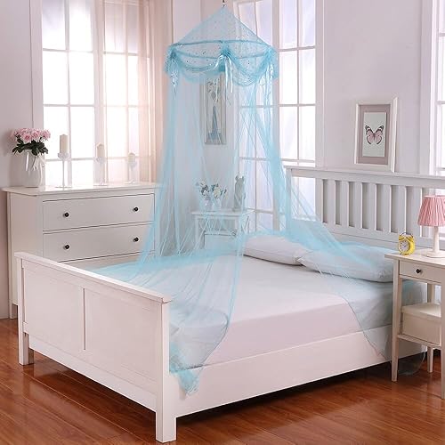 Miniatura 7 de Buttons and Bows - Toldo plegable para cama para niños, color azul