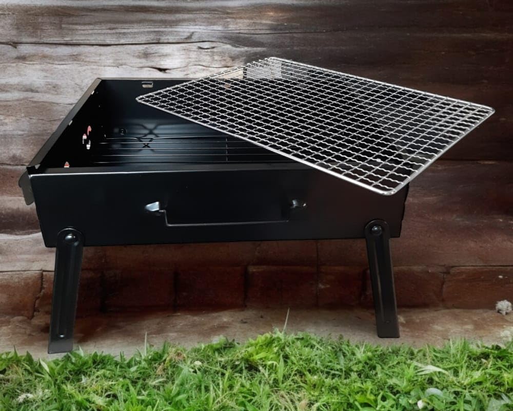 Barbecue da tavola per pic nic giardino da 1 a 4 persone 35,3x26,6 cm BBQ grigliate mare montagna ovunque