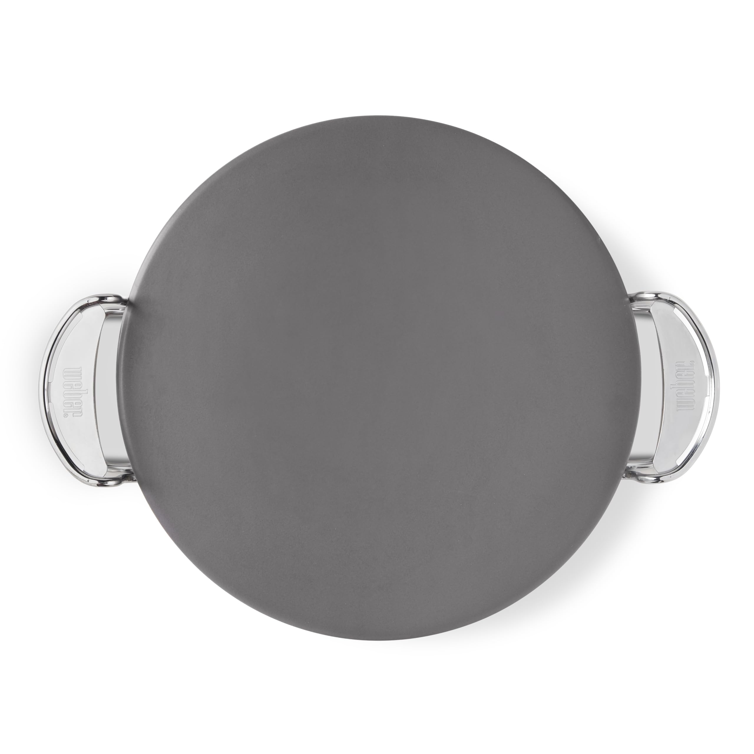 Weber Crafted Piedra para Pizza esmaltada/Resistente al Calor, distribución Uniforme, Ideal para Pizzas crujientes y fácil Limpieza, Color Crema (8861)
