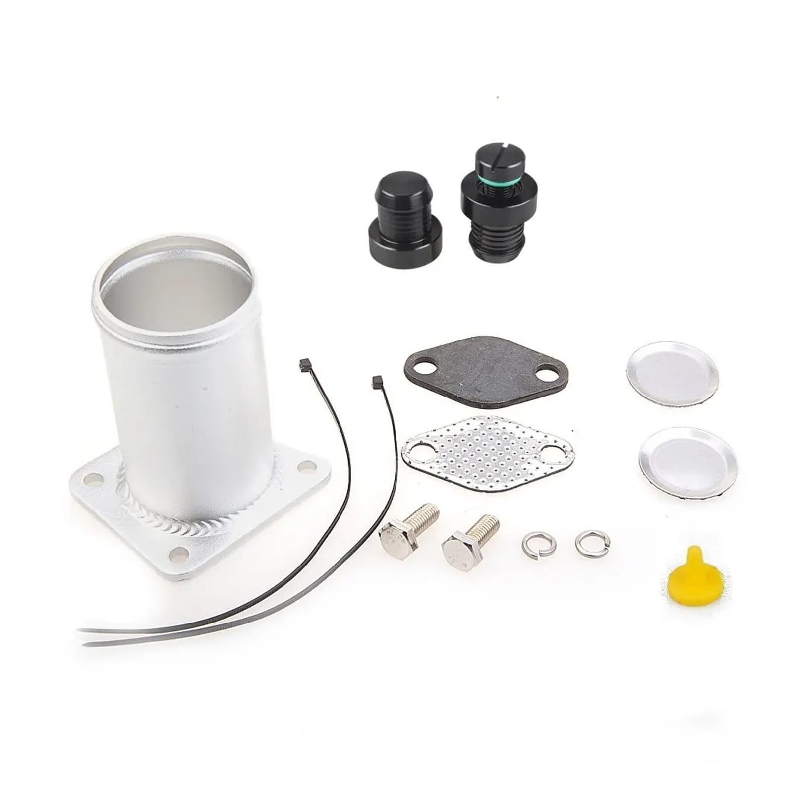 Sifusm Full Kit Egr Valve Recirculation Valves Silver Aluminum Pipe Suit For Bmw E46 318D 320D 330Xd 330D 320Cd 318Td 320Td(Full Kit)