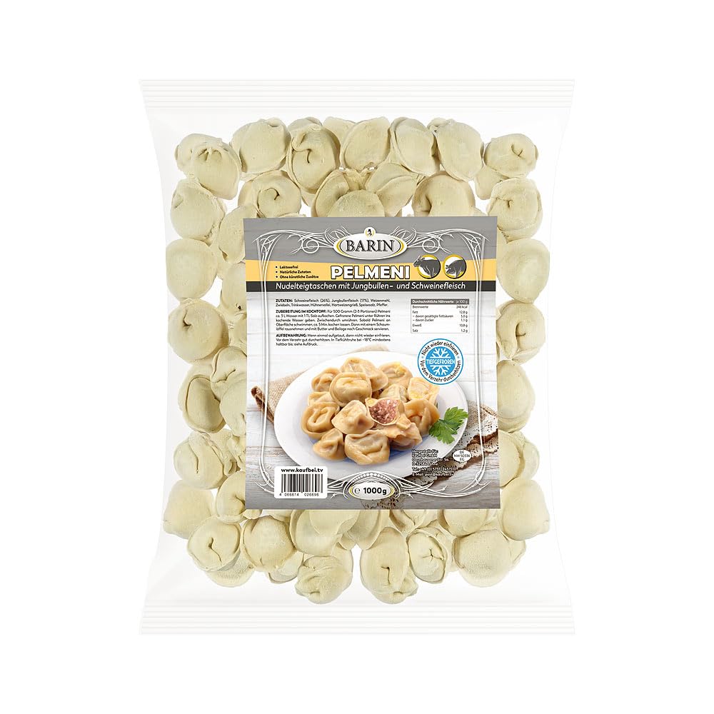 BARIN PELMENI Elita Nudelteigtaschen mit Schweine und Jungbullenfleisch 3kg Tiefgefroren