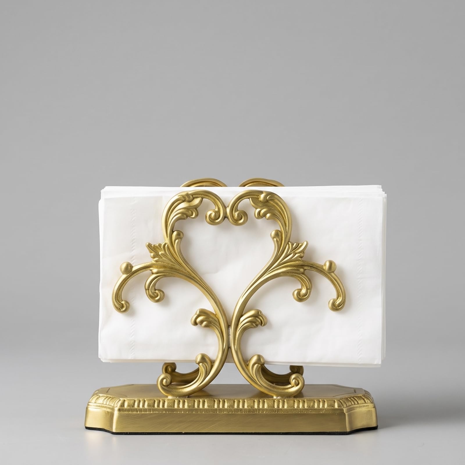 Gralara Servilletero Mesa Ornamental Servilletero con Diseño Perforado Soporte para Hoteles