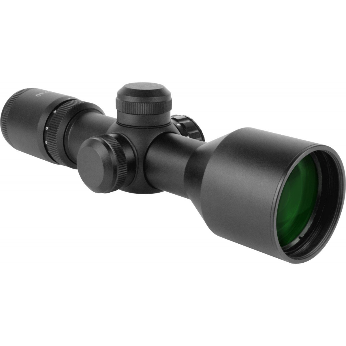 UUQ 3-9x40 Rifle Scope With Red Laser Sight - Waterproof, Fog-Proof, Red/Green Illuminated Reticle For Hunting & Airsoft