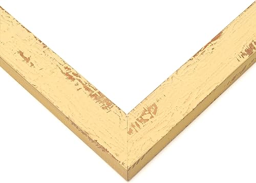 Miniatura 4 de Marco de fotos amarillo de 10 x 10 pulgadas de ancho de 1.25 pulgadas Profundidad interior de 0.5 pulgadas Marco de fotos amarillo envejecido