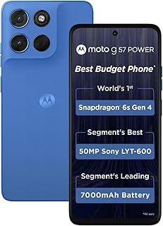 Motorola G57 Power 5G (Regatta, 8GB RAM, 128GB Storage) | Snapdragon 6s Gen 4 Processor | 6.72" FHD+ Display | 50MP LYT-60...